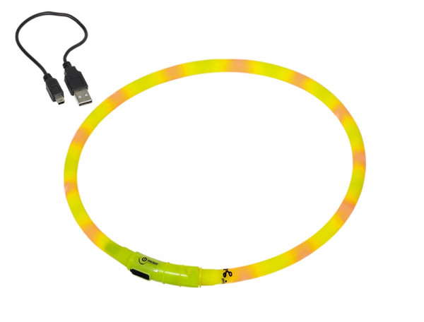 Obroża świecąca dla psa Led light rope Nobby Ø10mm x 70cm żółta - Nobby zdjęcie 1