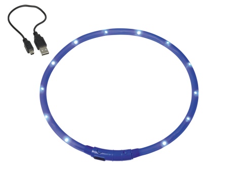 Obroża świecąca dla psa Led light rope Nobby Ø10mm x 70cm niebieska - Nobby zdjęcie 1