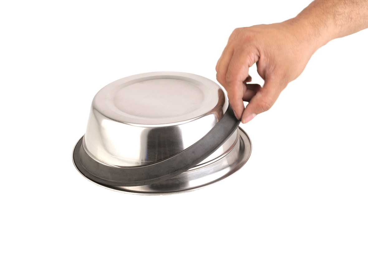 Miski metalowe na stojaku Nobby "Silent Diner" 2 x (0,35L Ø 13cm) - Nobby zdjęcie 2