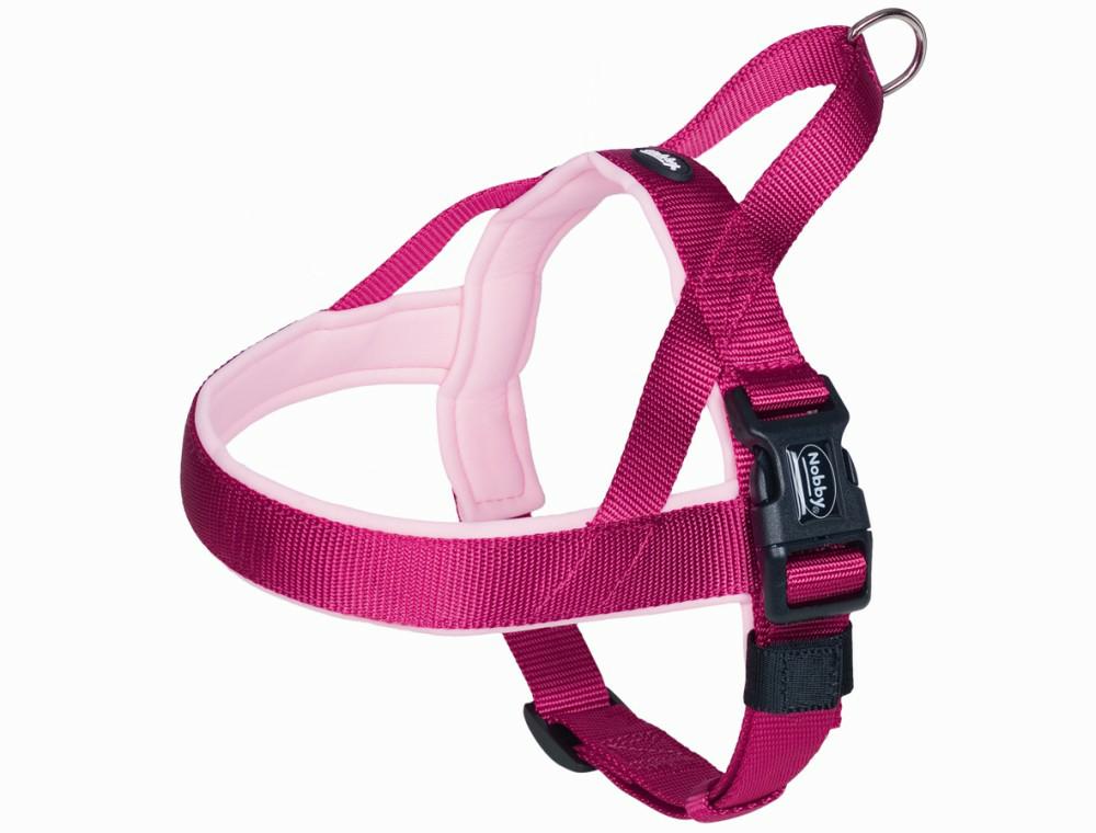 Szelki dla psa Nobby Classic Preno S-M 20/25mm; 36cm, 38-50cm malinowe - Nobby zdjęcie 1