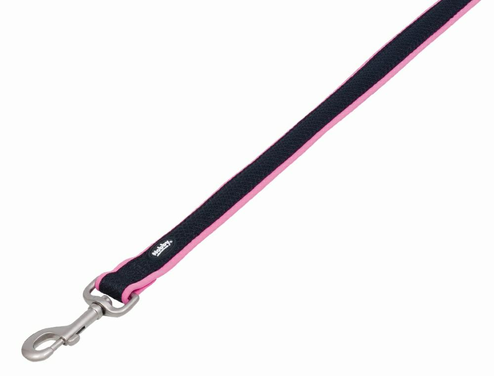 Smycz dla psa Nobby Mesh Preno XS-S 15/20mm ; 1,20m różowa - Nobby zdjęcie 1