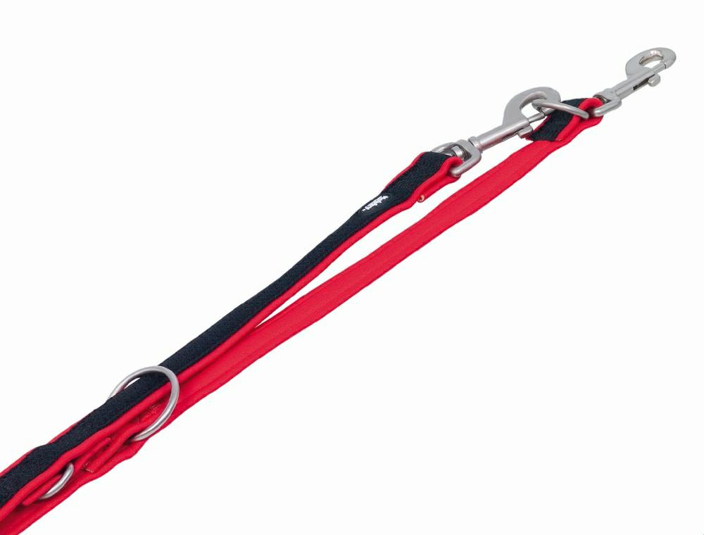 Smycz dla psa Nobby Mesh Preno XS-S 15/20mm ; 2,00m czerwona - Nobby zdjęcie 1