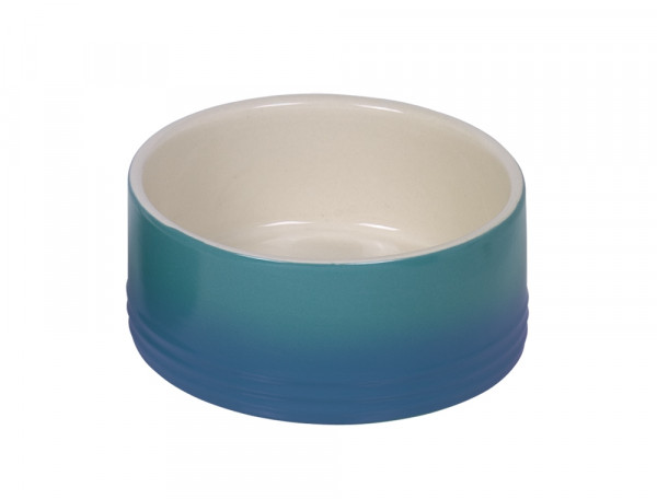 Miska ceramiczna Nobby dla psa "Gradient " niebiesko-kremowa 0,55 L  Ø 15x6cm - Nobby zdjęcie 1