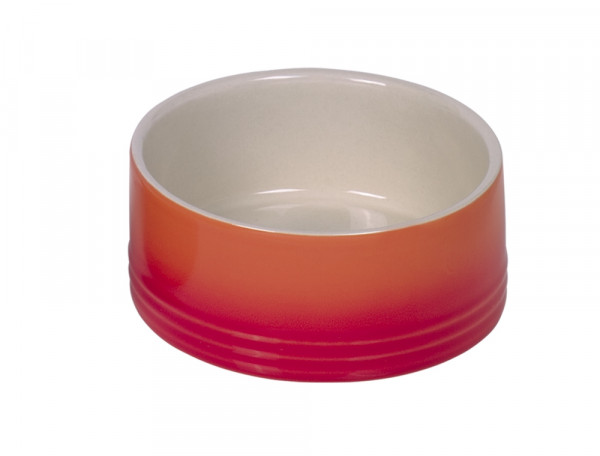 Miska ceramiczna Nobby dla psa "Gradient " pomarańczowo-kremowa 0,55 L  Ø 15x6cm - Nobby zdjęcie 1