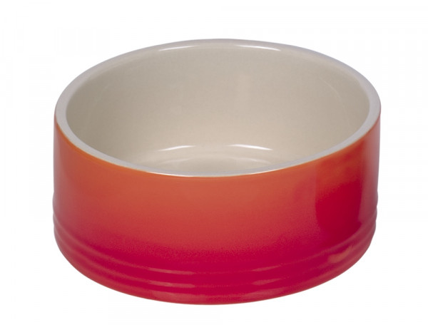 Miska ceramiczna Nobby dla psa "Gradient " pomarańczowo-kremowa 1,10 L  Ø 18x7cm - Nobby zdjęcie 1