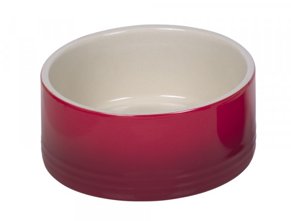 Miska ceramiczna Nobby dla psa "Gradient " czerwono-kremowa 1,10 L  Ø 18x7cm - Nobby zdjęcie 1