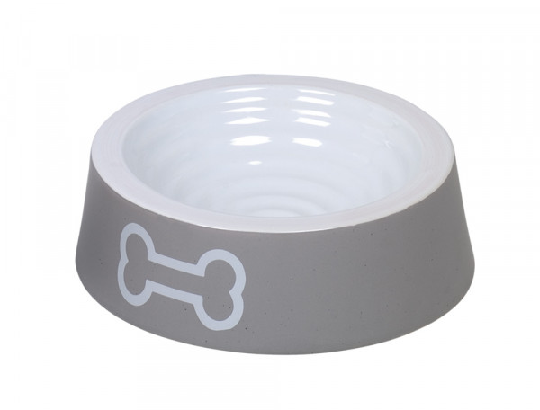 Miska ceramiczna Nobby dla psa "Big Bone" biało-szara 0,45 L  Ø 20x6cm - Nobby zdjęcie 1