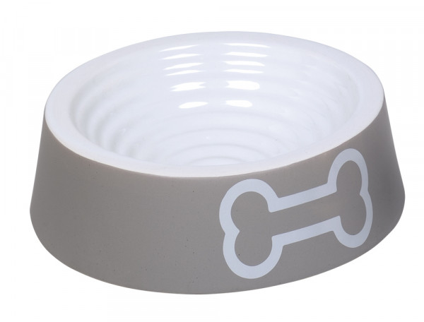 Miska ceramiczna Nobby dla psa "Big Bone" biało-szara 0,70 L  Ø 24x7cm - Nobby zdjęcie 1