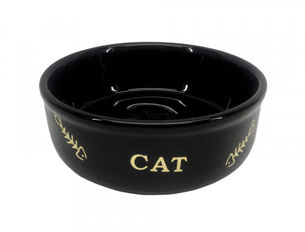 Miska ceramiczna dla kota Nobby "Golden Cat"   0,25l  Ø 13,5x4,5 cm - Nobby zdjęcie 1
