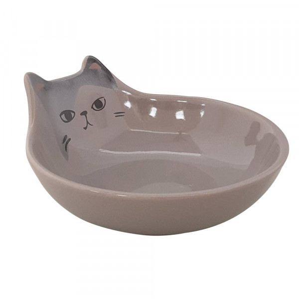 Miska ceramiczna Nobby dla kota "Kato" szara 0,15 L  Ø 12x5,5cm - Nobby zdjęcie 1