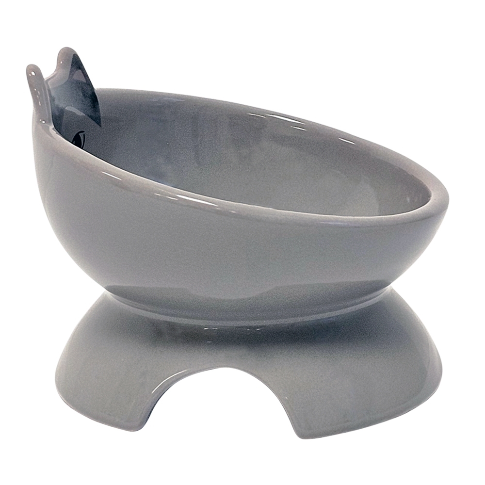 Miska ceramiczna Nobby dla kota "Kato" szara 0,25L  Ø 13,5x9 cm - Nobby zdjęcie 2
