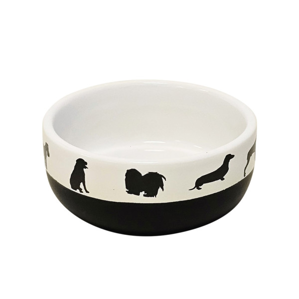 Miska ceramiczna Nobby dla psa "shape" ozdobiona wesołymi pieskami 0,30l  Ø 11,5x5,0cm - Nobby zdjęcie 1
