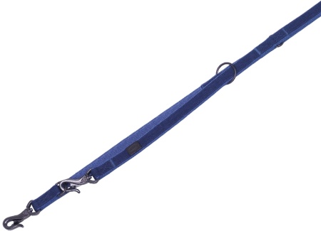 Smycz dla psa Nobby Linen Deluxe XS-S 16mm, 2,00cm niebieska - Nobby zdjęcie 1