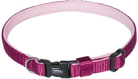 Obroża dla psa Nobby Classic Preno mini XS-S 10mm, 20-35cm malinowa - Nobby zdjęcie 1