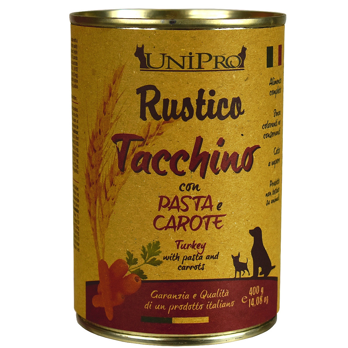 UniPro Rustico karma dla psa 400g indyk z makaronem i marchewką - UniPro zdjęcie 2