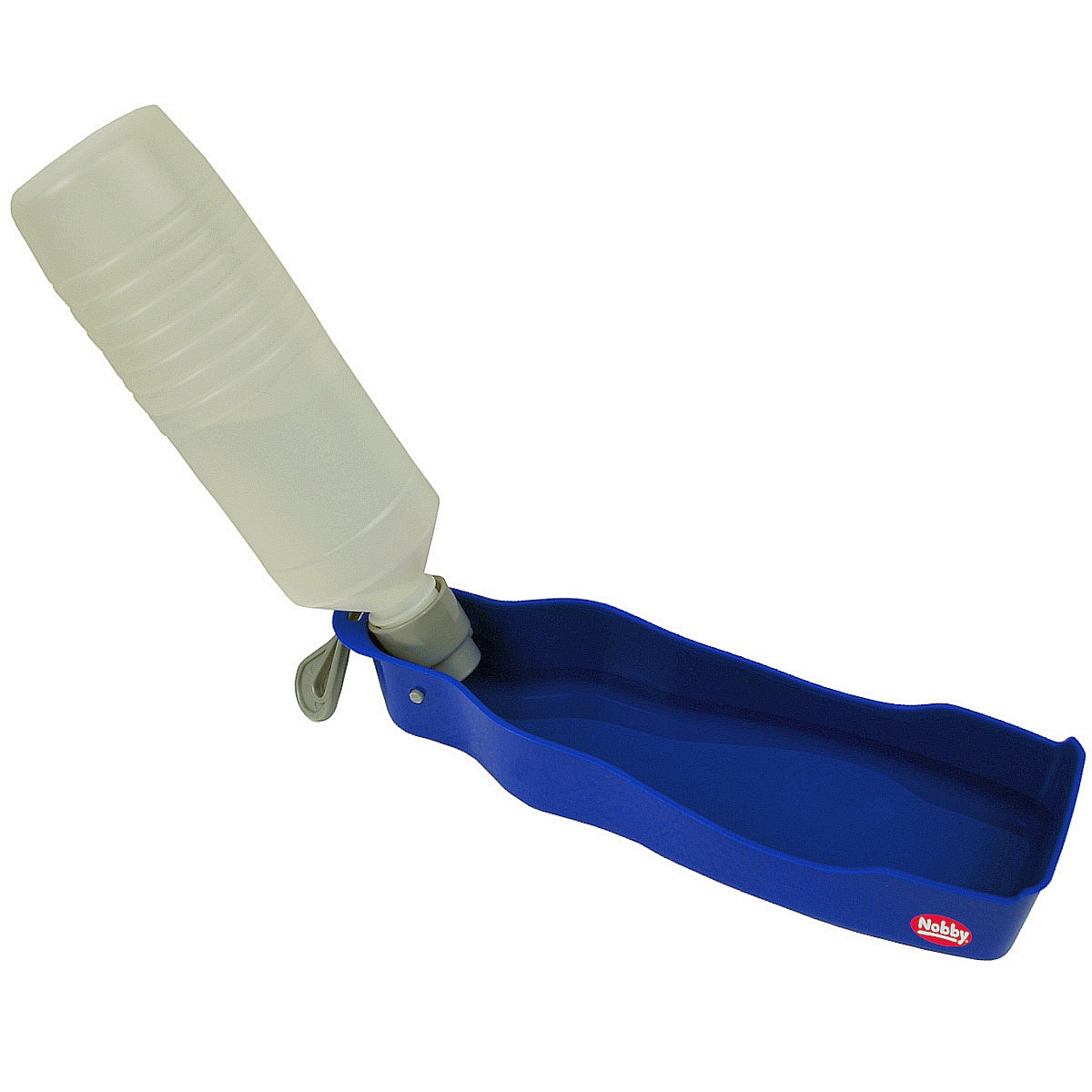 Butelka podróżna na wodę dla psa Nobby 250ml, 19cm z haczykiem - Nobby zdjęcie 2