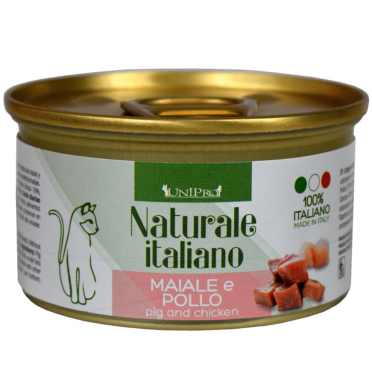 UniPro Unicamente Naturale Italiano karma dla kota 85g wieprzowina i kurczak w sosie własnym - UniPro zdjęcie 2