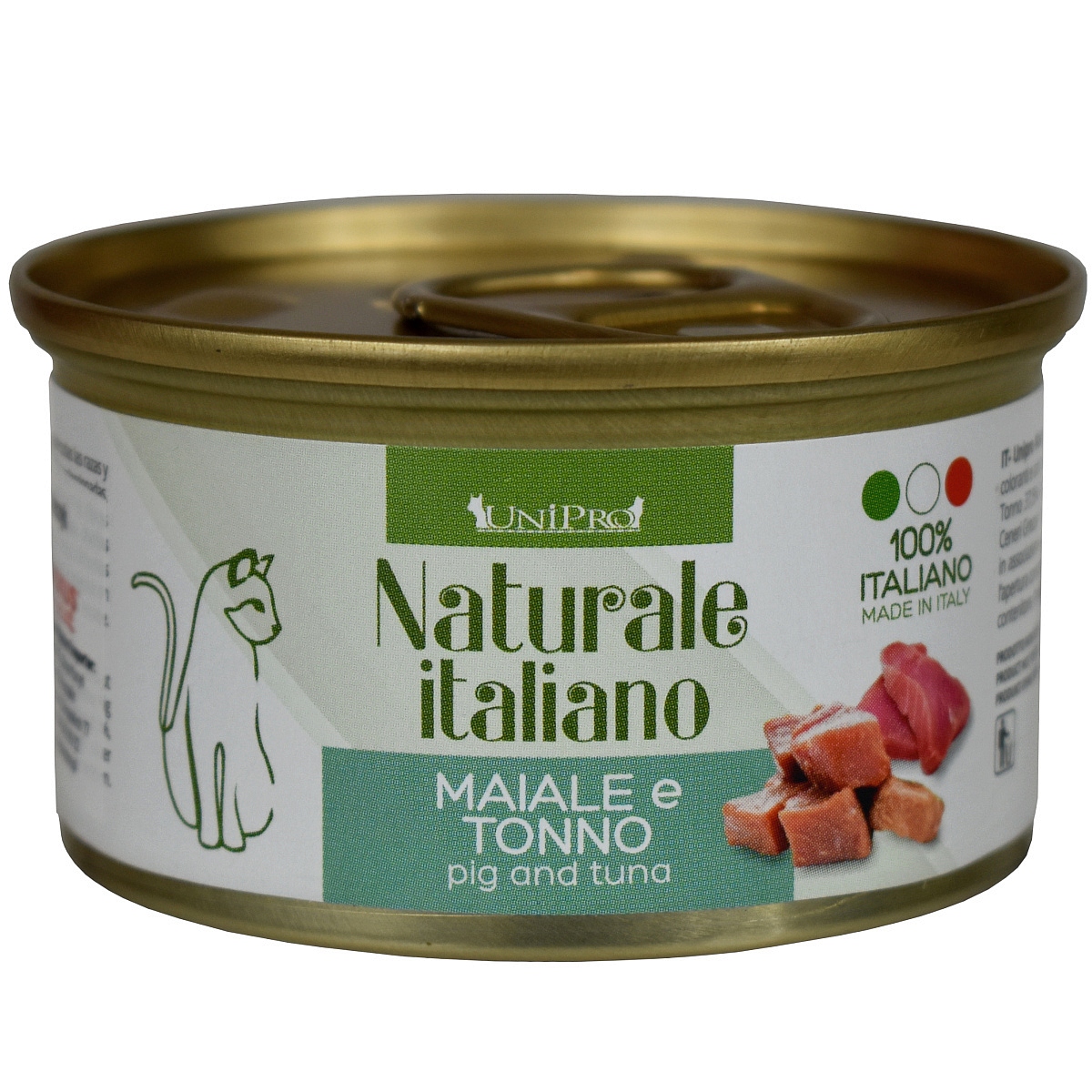 UniPro Unicamente Naturale Italiano karma dla kota 85g wieprzowina i tuńczyk w sosie własnym - UniPro zdjęcie 2