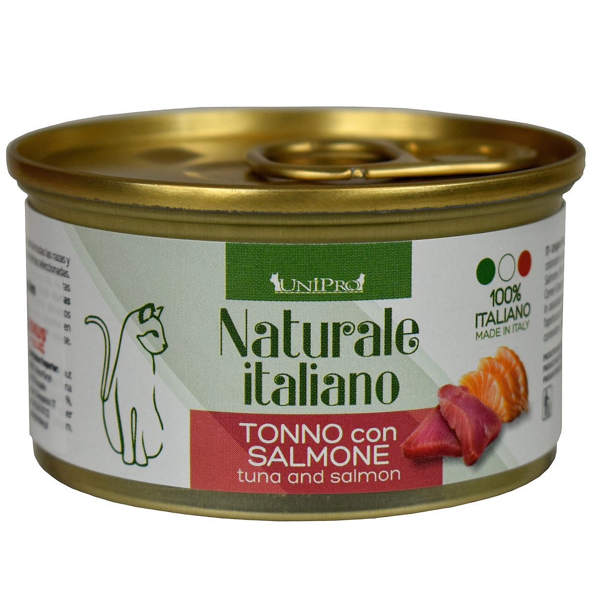 UniPro Unicamente Naturale Italiano karma dla kota 85g tuńczyk z łososiem w sosie własnym - UniPro zdjęcie 2