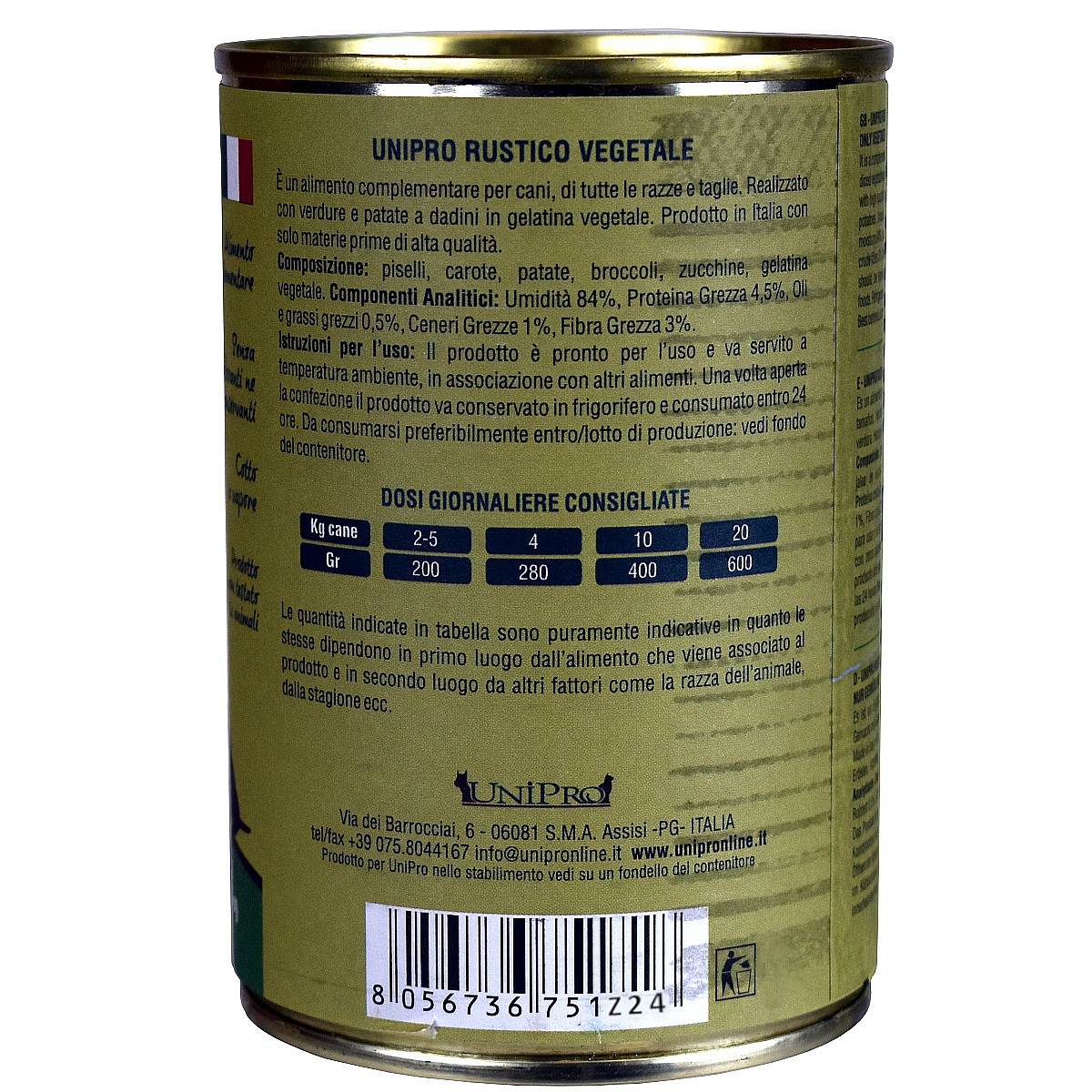 UniPro Rustico Vege karma dla psa 400g mieszanka warzywna - UniPro zdjęcie 3