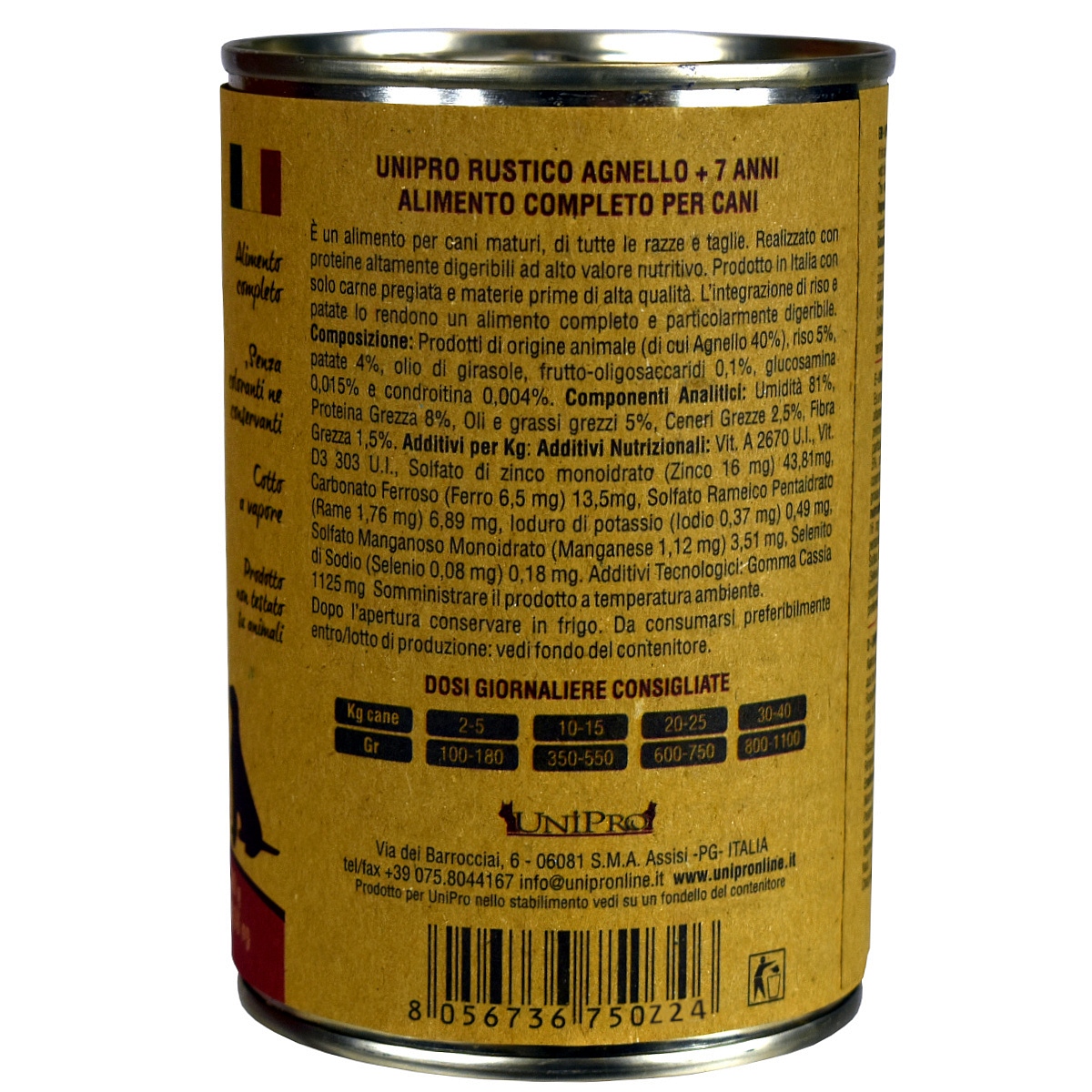 UniPro Rustico karma dla psa starszego, seniora, +7 400g jagnięcina z ryżem i ziemniakami - UniPro zdjęcie 3
