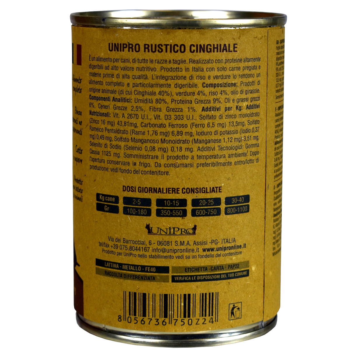 UniPro Rustico karma dla psa 400g dzik z ryżem i warzywami - UniPro zdjęcie 3