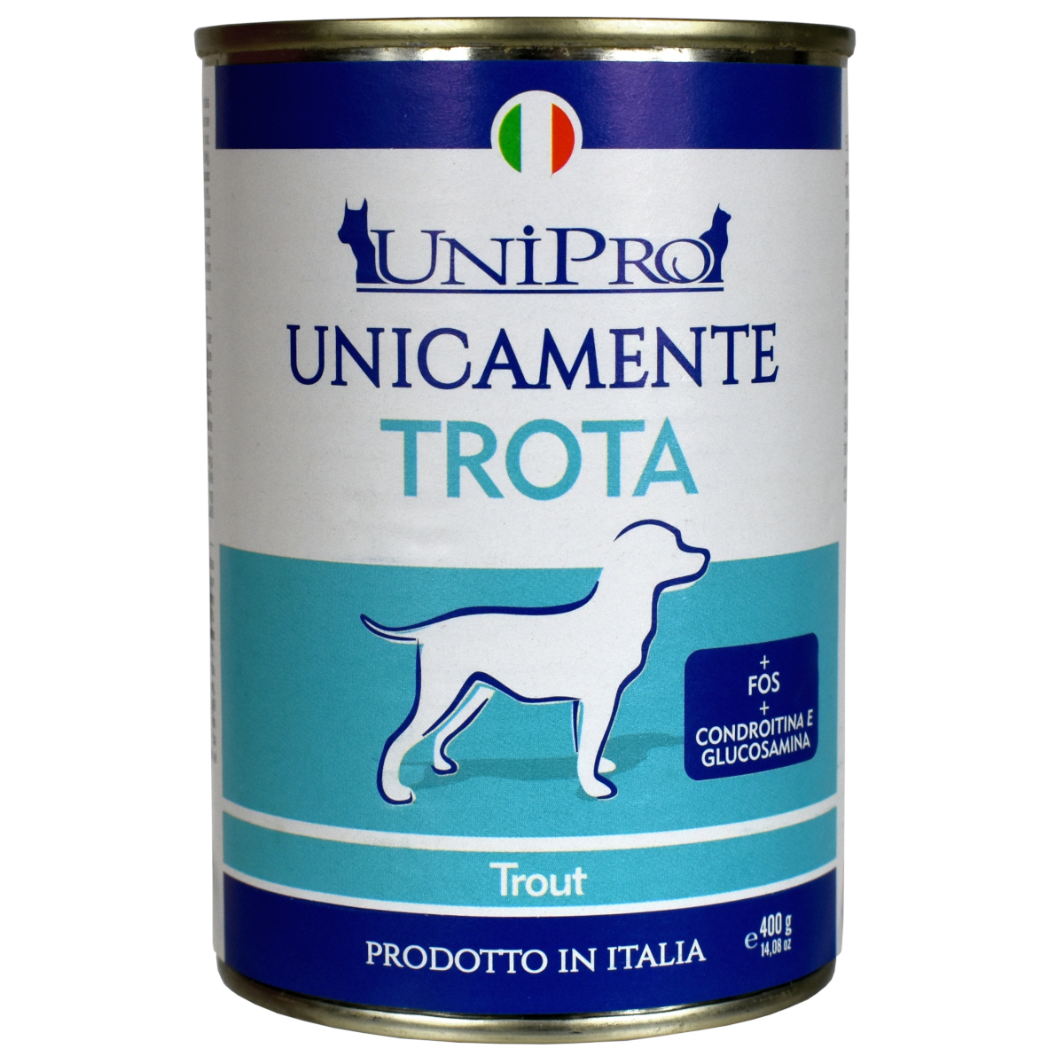 UniPro Unicamente karma dla psa monoproteinowa, monobiałkowa 400g pstrąg - 100% mięsa, bez podrobów, dla alergików - UniPro zdjęcie 2