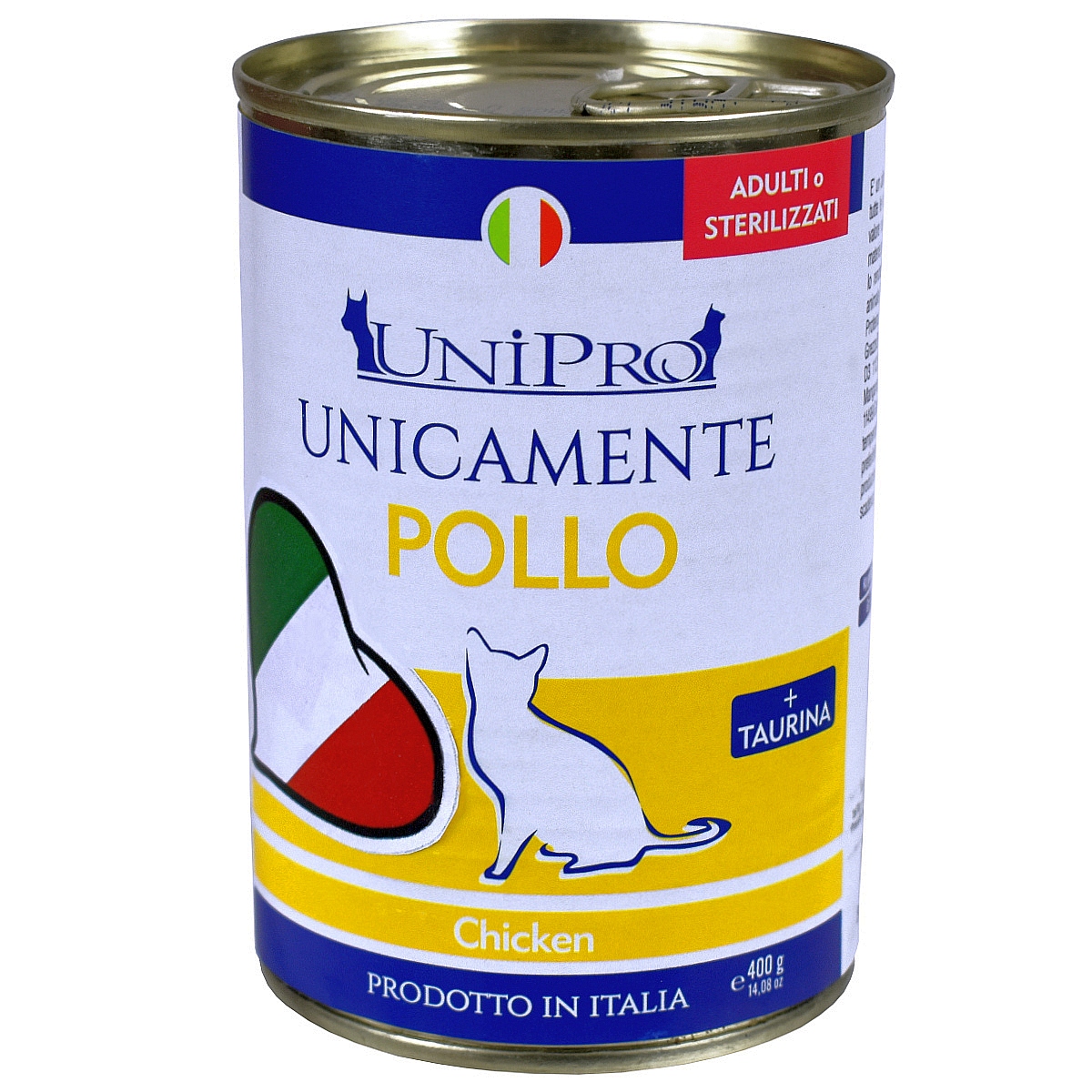 UniPro Unicamente karma dla kota sterylizowanego, monoproteinowa, monobiałkowa 400g kurczak - 100% mięsa, bez podrobów, dla alergików - UniPro zdjęcie 2