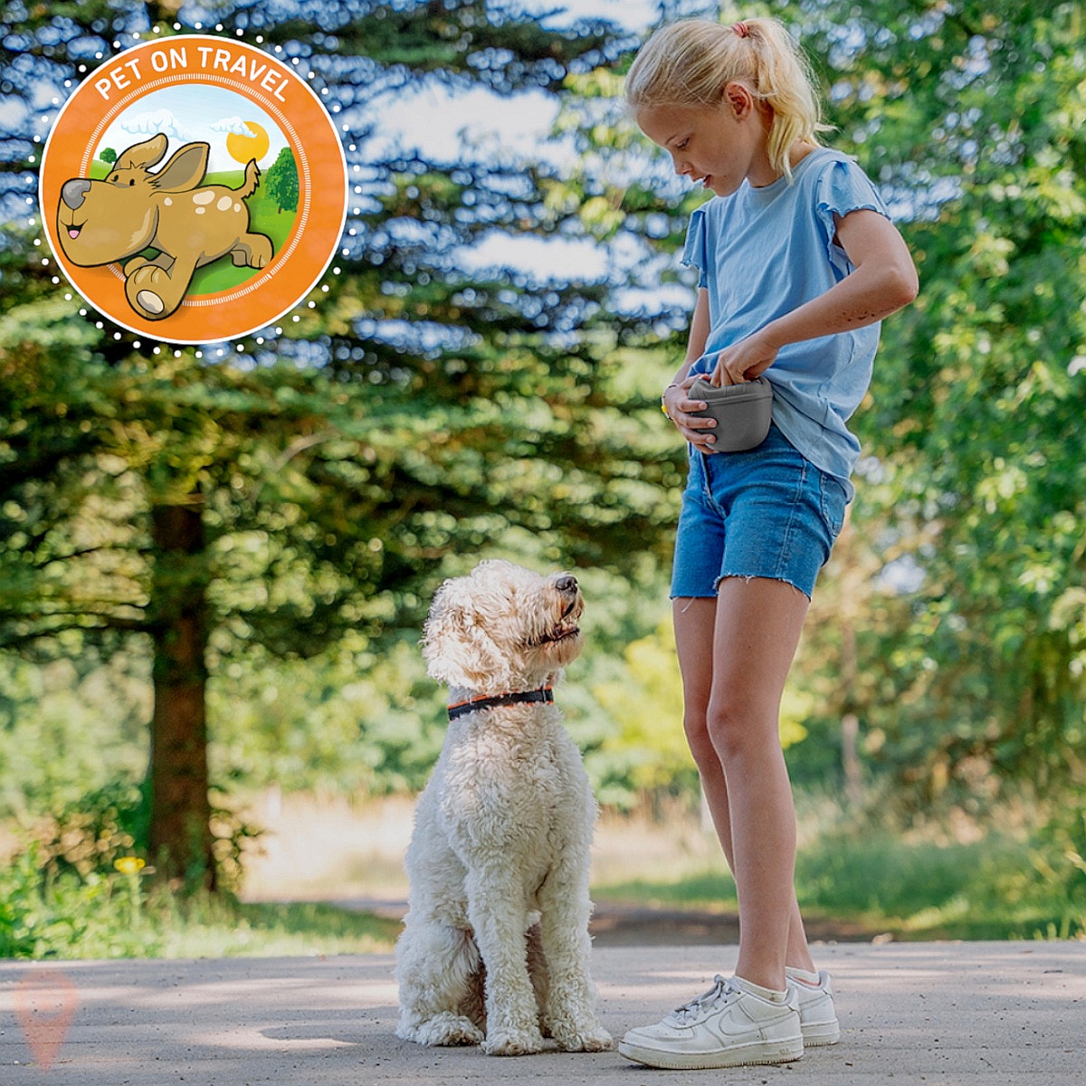 Silikonowa torebka - pojemnik na przysmaki dla psa lub kota Nobby w kolorze szarym - Nobby zdjęcie 2