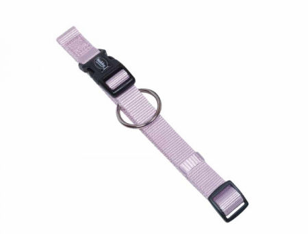 Obroża dla psa Nobby Classic S-M 15 mm, 30-45 cm lila - lekka , miękka i wygodna