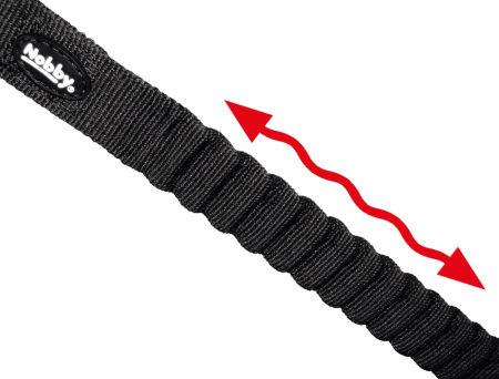 Soft Stop Belt Nobby- nylonowy amortyzator L-XL 25mm/45cm czarny - Nobby zdjęcie 1