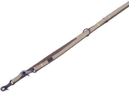 Smycz dla psa Nobby Linen Deluxe M-L 25mm, 2,00cm brązowa