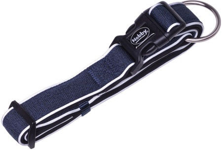 Obroża dla psa Nobby Cayo XS-S 15/20mm, 25-35cm granatowa