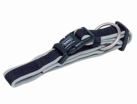 Obroża dla psa Nobby Mesh Preno M-L 25/35mm, 40-55cm szara