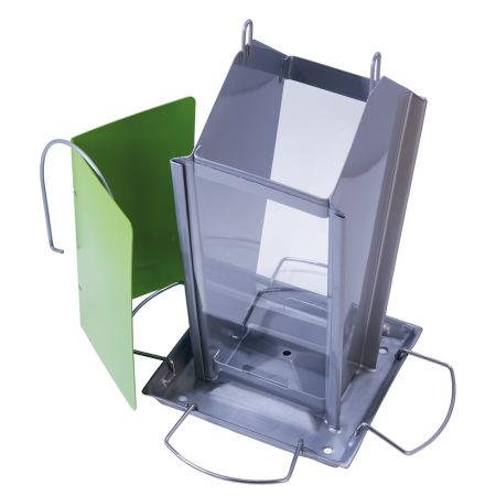 Karmnik dla ptaków Nobby " Lys " 13x14x23cm szaro-zielony - Nobby zdjęcie 2