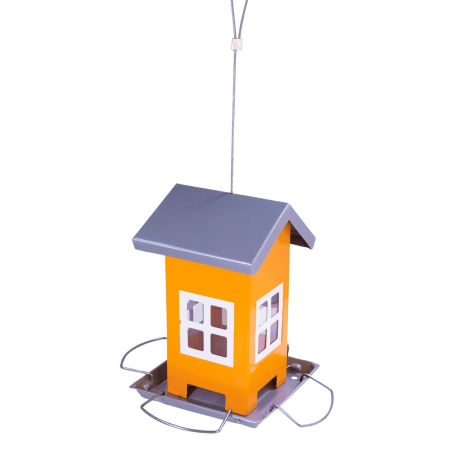 Karmnik dla ptaków Nobby " Alis" 12x12x19cm pomarańczowo-szary - Nobby zdjęcie 3