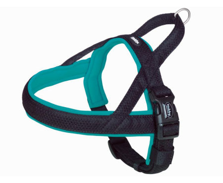 Szelki norweskie dla psa Nobby Mesh Preno M-L 25/35mm; 42cm, 50-64cm turkusowe