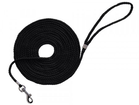Smycz - długa linka treningowa dla psa lub kota Nobby Ø 5mm / 15m czarna