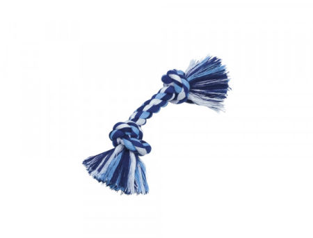 Zabawka dla psa Nobby Playing rope 36cm, 270g - bawełniano-poliestrowy sznur z dwoma węzłami 