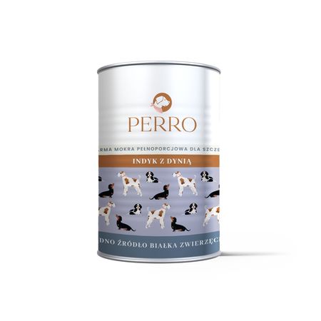 Perro monobiałkowa karma dla szczeniąt 400g - indyk z dynią