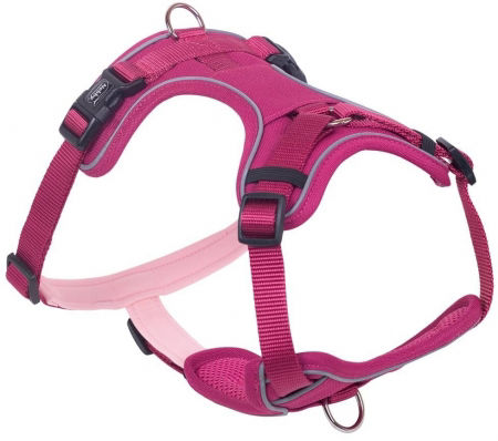 Szelki dla psa Nobby Mailo S 15mm; 23-35, 40-55cm malinowe