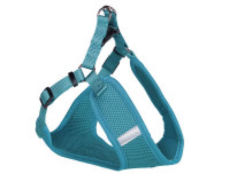 Szelki dla psa Nobby Mesh Reflect S 10mm 42cm, 41-46cm turkusowe