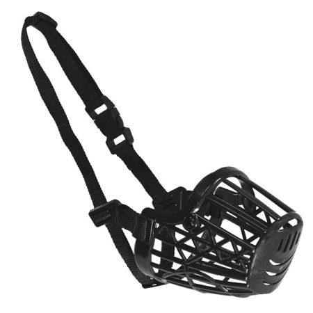 Muzzle standard Nobby - plastikowo, nylonowy kaganiec dla psa M-L (11cm/29,5cm) czarny - Nobby zdjęcie 1