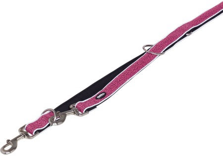 Smycz dla psa Nobby Cayo M-L 20/25mm; 2,00m różowa