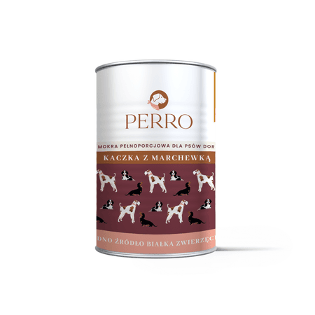 Perro monobiałkowa karma dla psów dorosłych 400g - kaczka z marchewką