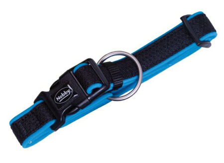 Obroża dla psa Nobby Mesh Preno L-XL 25/35mm, 50-65cm jasnoniebieska