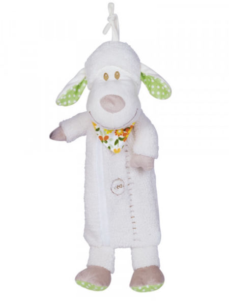 Pluszowa zabawka dla psa Nobby plush animal sheep 44cm - pluszowa, płaska owca z piszczałką