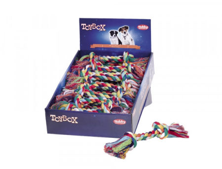 Zabawka dla psa Nobby Display playing ropes 22cm, 50g - bawełniany sznur z dwoma węzłami 