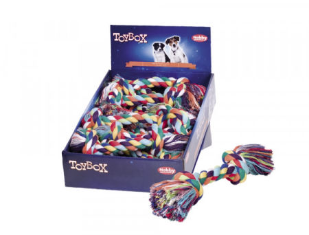 Zabawka dla psa Nobby Display playing ropes 30cm, 180g - bawełniany sznur z dwoma węzłami 