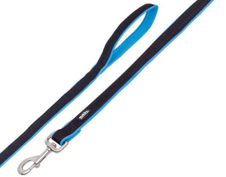Smycz dla psa Nobby Mesh Preno L-XL 25/35mm ; 1,20m jasnoniebieska